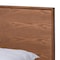 Baxton Studio Karine Mid-Century Walnut Brown Finished Wood Full Size Platform Bed 156-9800-9801 - alternate 2